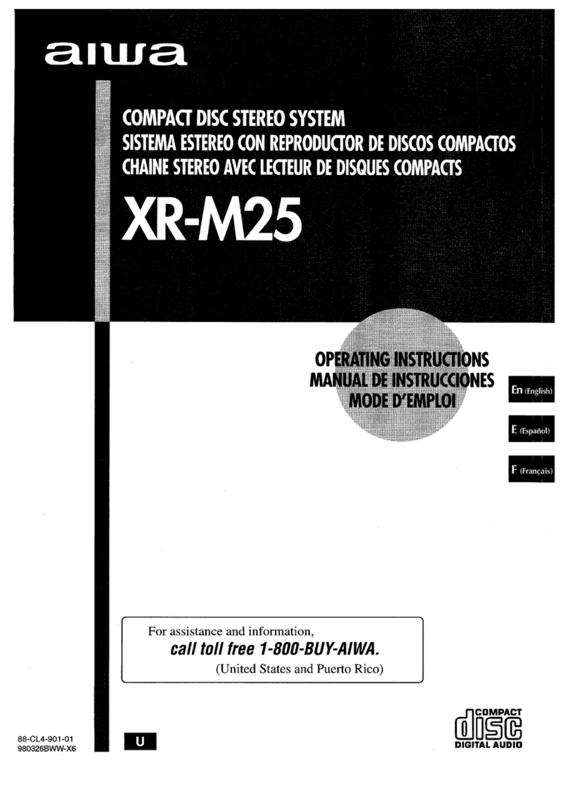 Aiwa XM-M25 User manual