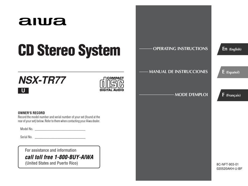 Aiwa NSX-TR77 operating instructions