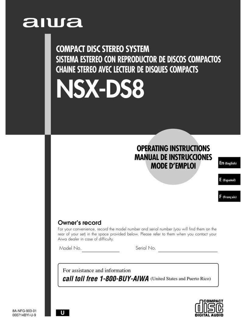 Aiwa NSX-DS8 User manual