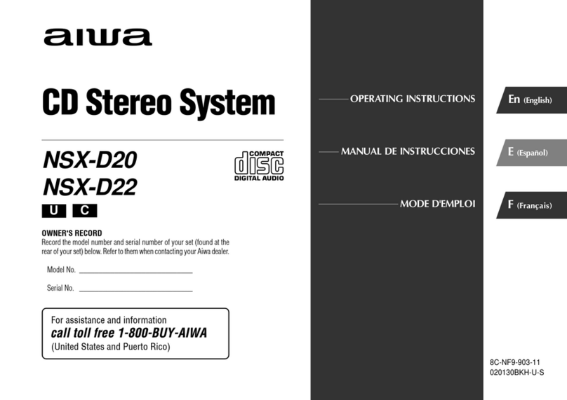 Aiwa NSX-D20 User manual