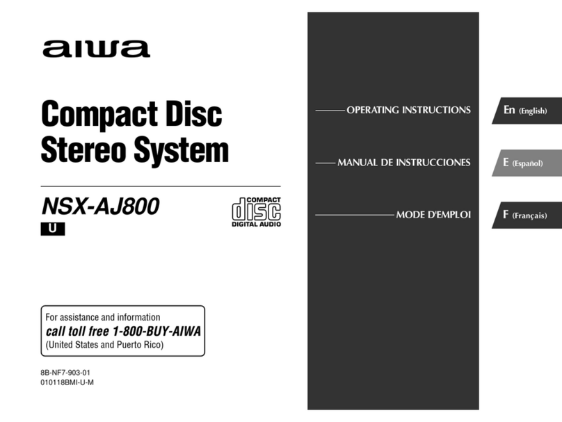 Aiwa NSX-AJ800 operating instructions