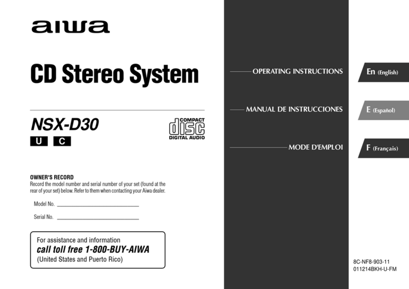 Aiwa NSX-D30 operating instructions
