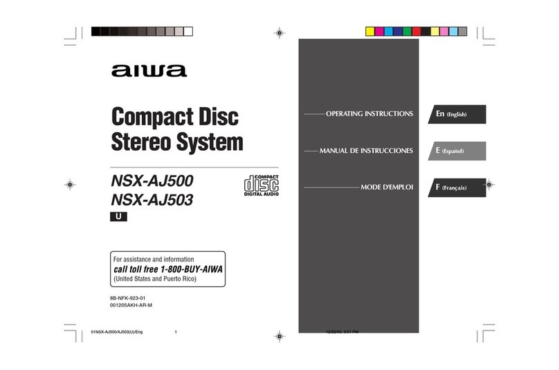 Aiwa NSX-AJ500 operating instructions Aiwa NSX-AJ500 operating instructions