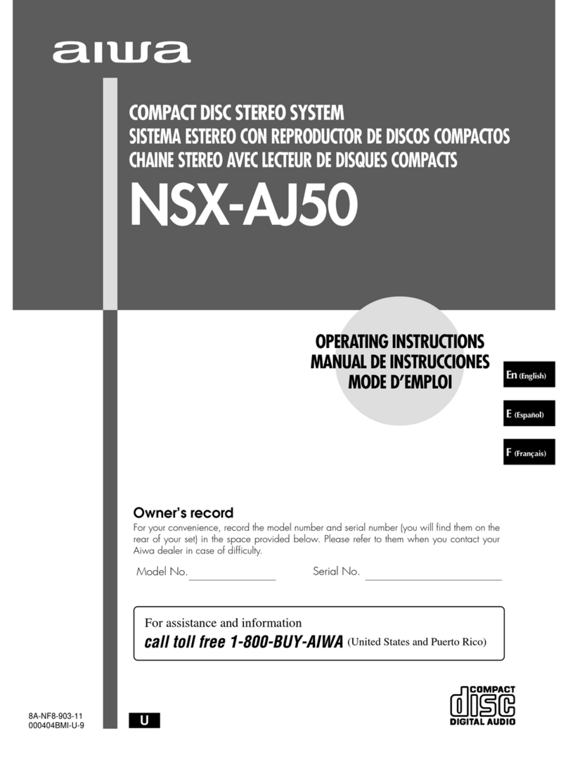 Aiwa NSX-AJ50 User manual