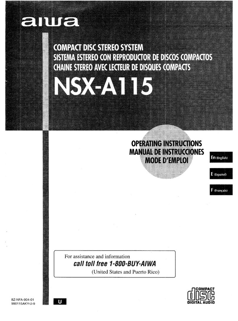 Aiwa NSX-A115 operating instructions