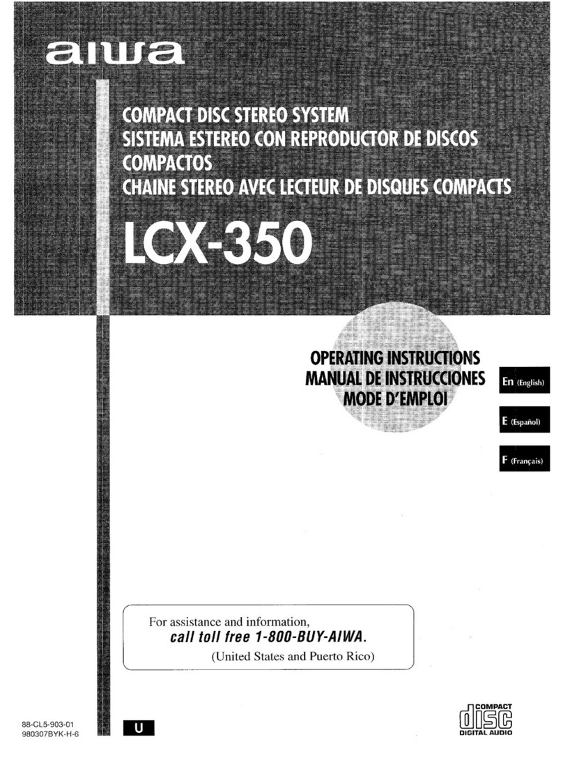 Aiwa LCX-350 operating instructions