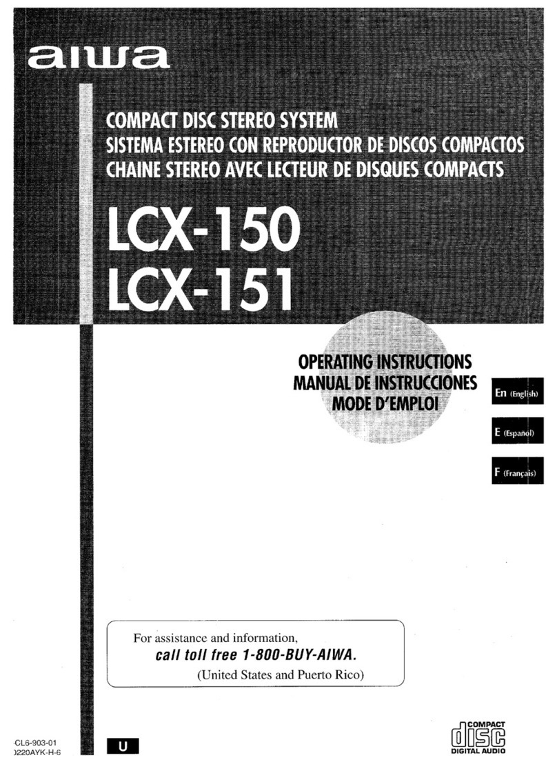 Aiwa LCX-150 User manual