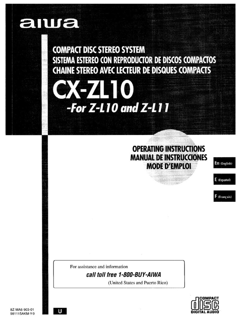 Aiwa CX-ZL10 User manual