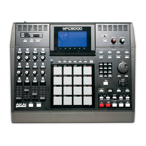 Akai MPC 5000 Installation and operating instructions