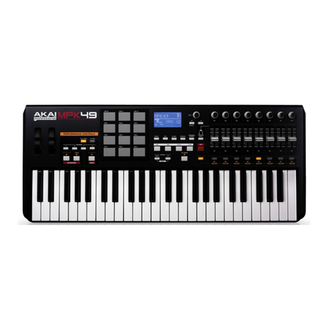 Akai MPK49 Instruction manual