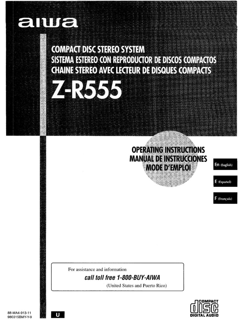 Aiwa Z-R555 User manual
