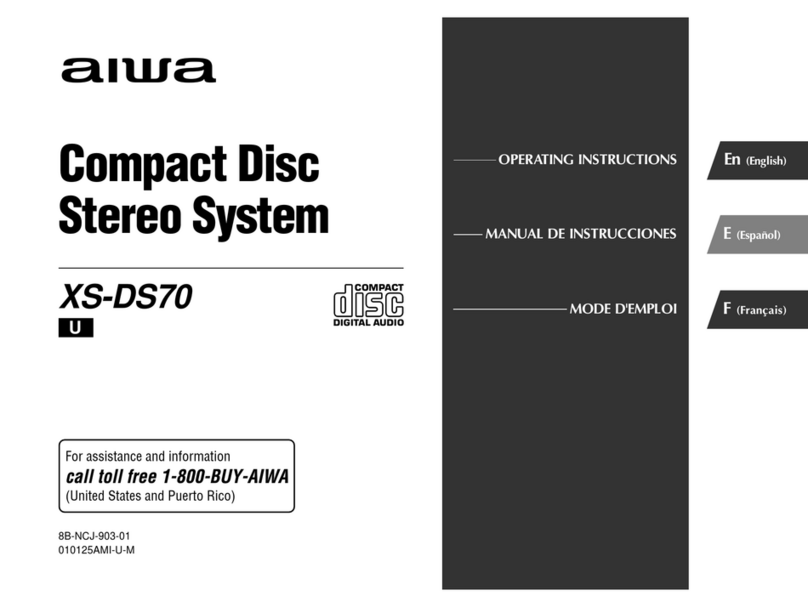 Aiwa XS-DS70 operating instructions