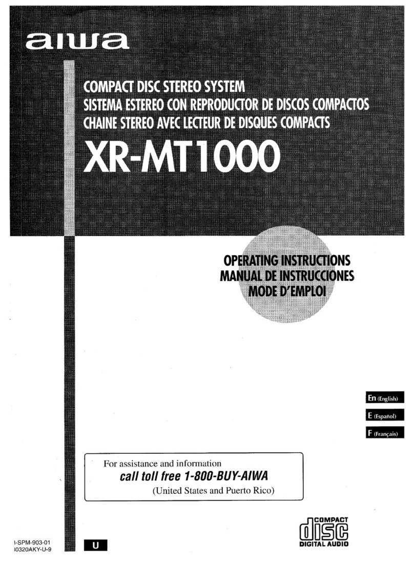 Aiwa XR-MT1000 User manual