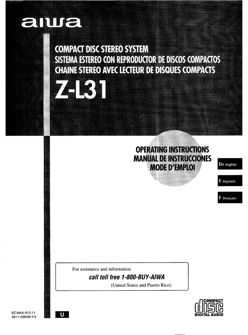 Aiwa Z-L31 operating instructions