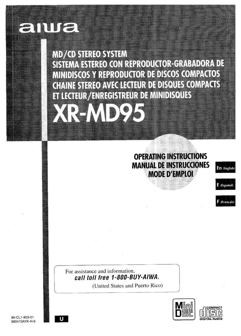 Aiwa XR-MD95 User manual