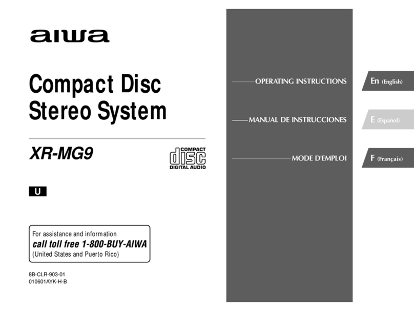 Aiwa XR-MG9 User manual