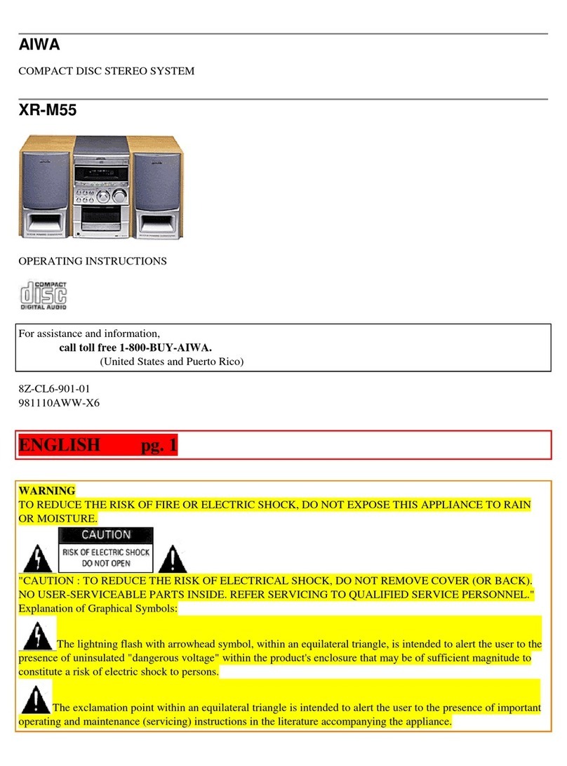 Aiwa XR-M55 User manual