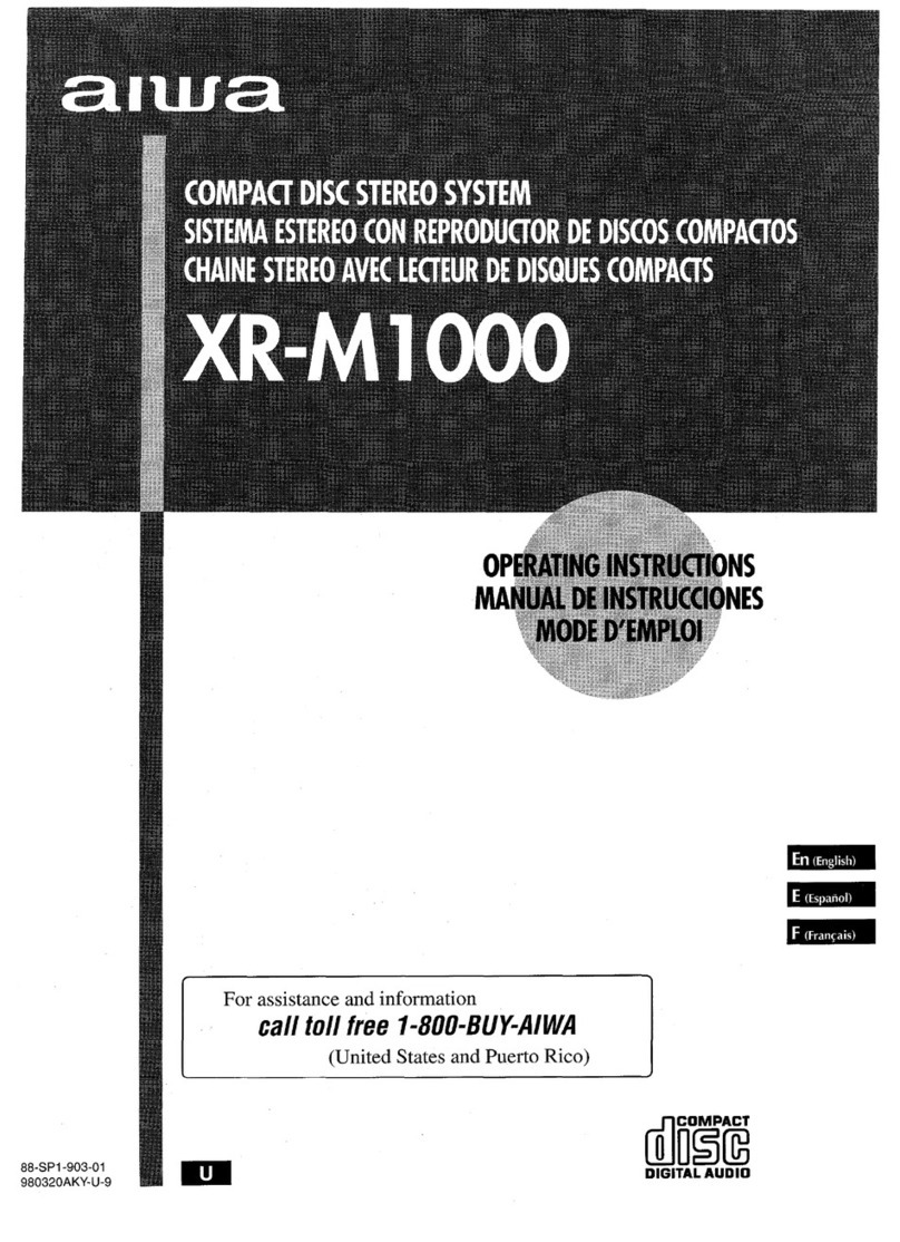 Aiwa XR-M1000 User manual