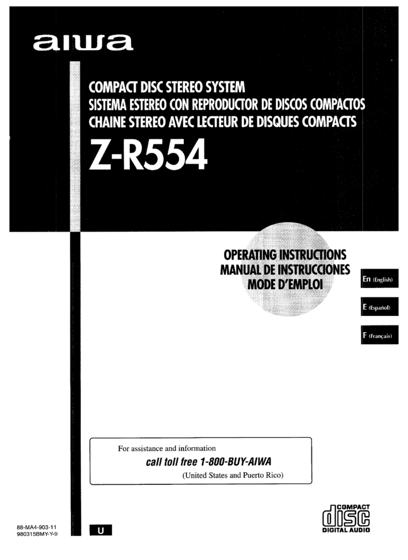 Aiwa XR-M75 operating instructions
