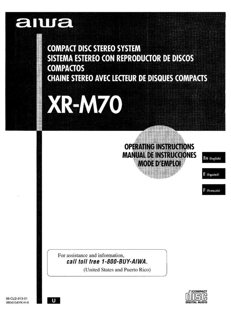 Aiwa XR-M70 User manual