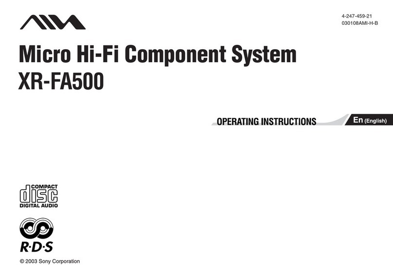 Aiwa XR-FA500 operating instructions