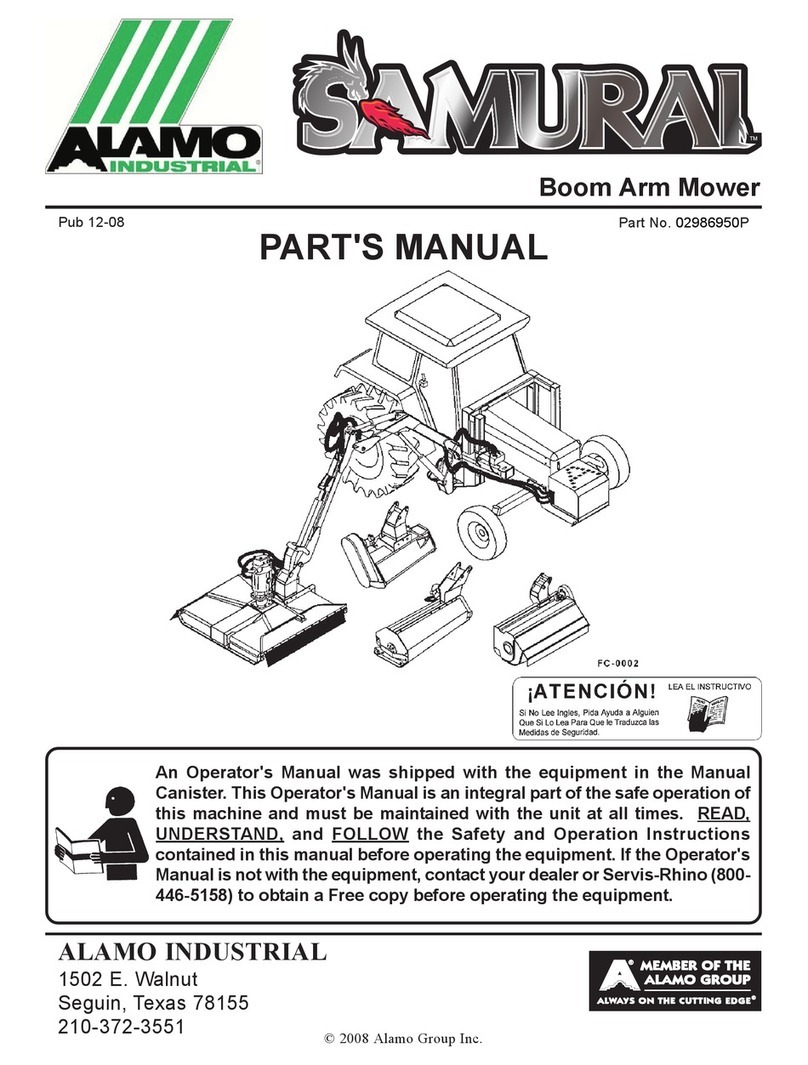 Alamo Industrial SAMURAI 02986950P parts manual