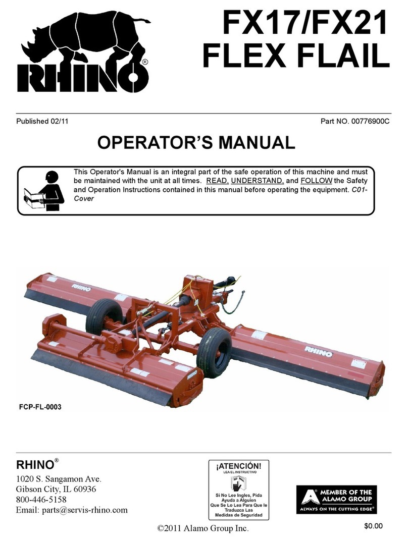 RHINO RHINO FX17 Operator's manual