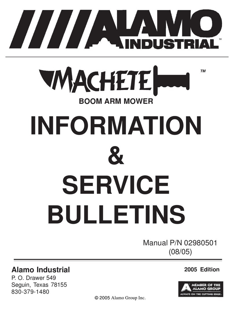 Alamo Industrial Machete T 7740 Information & Service bulletin