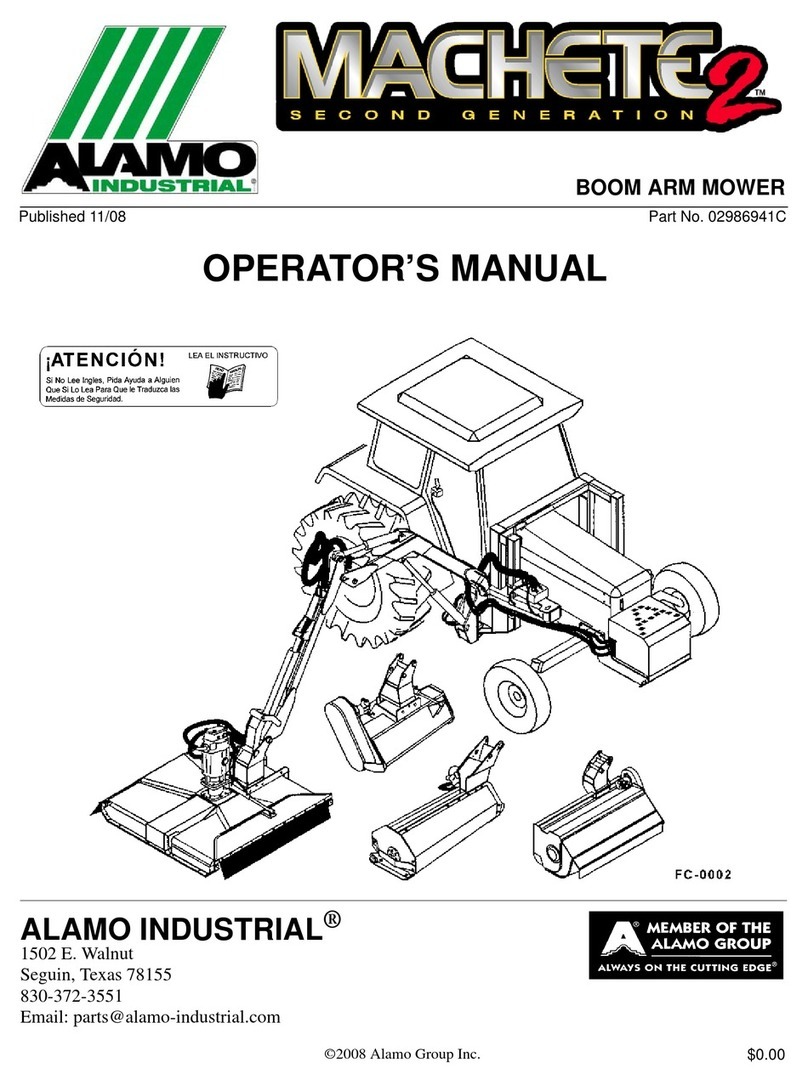 Alamo Industrial Machete 2 02986941C Operator's manual