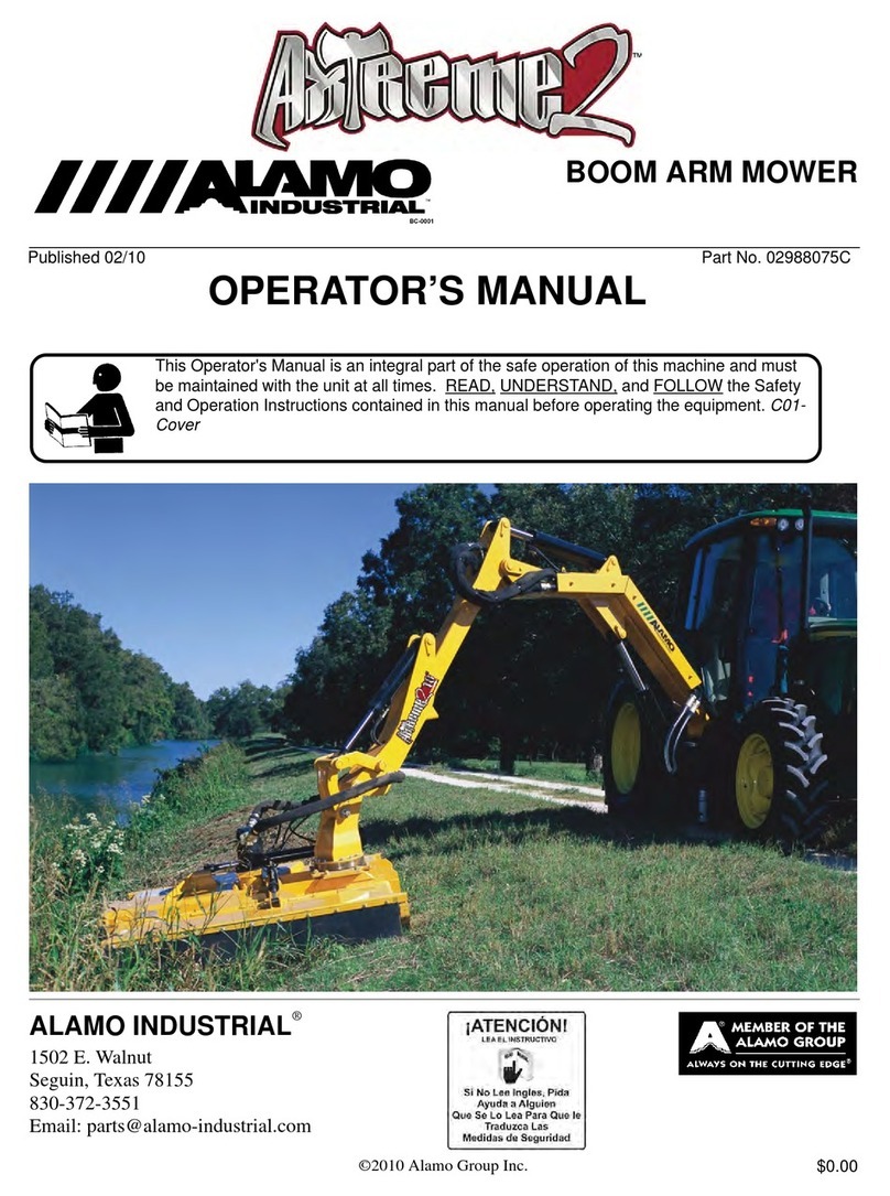Alamo Industrial Lawn Mower Operator's manual