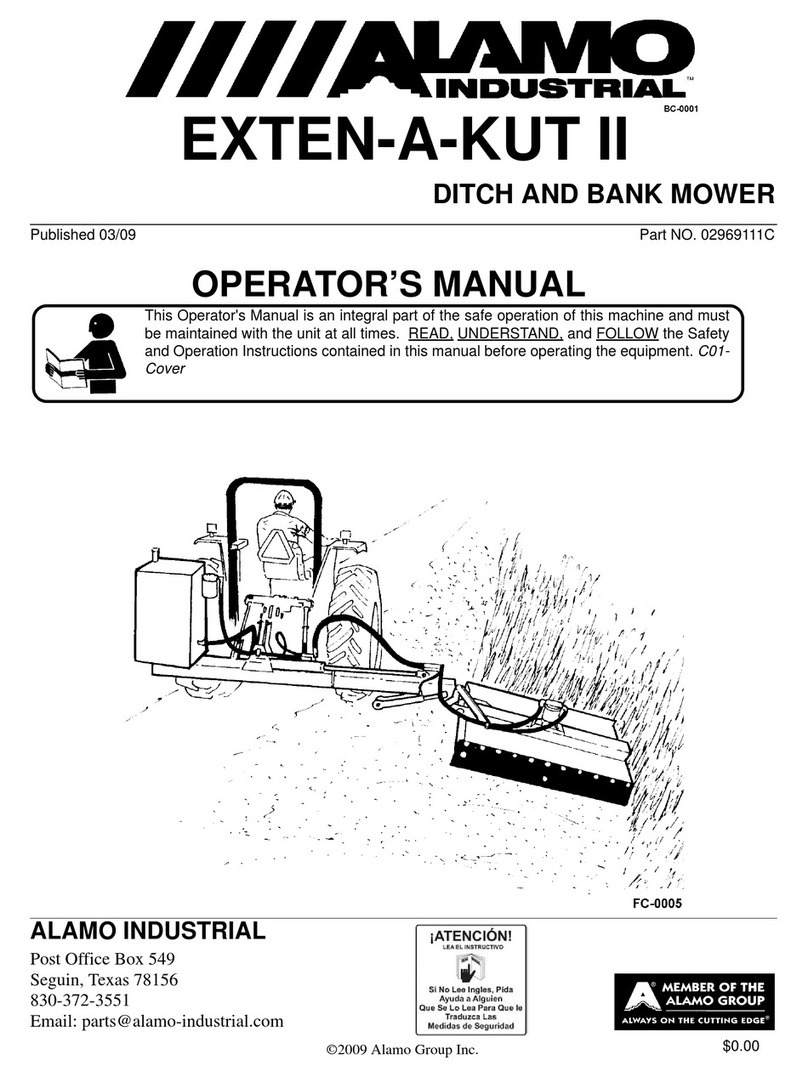 Alamo Industrial Exten-A-Kut II Operator's manual