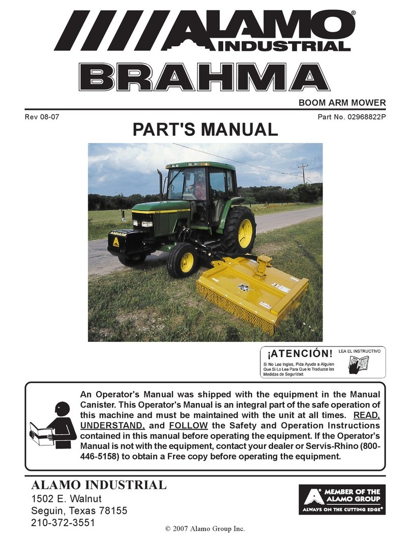 Alamo Industrial Brahma 02968822P parts manual