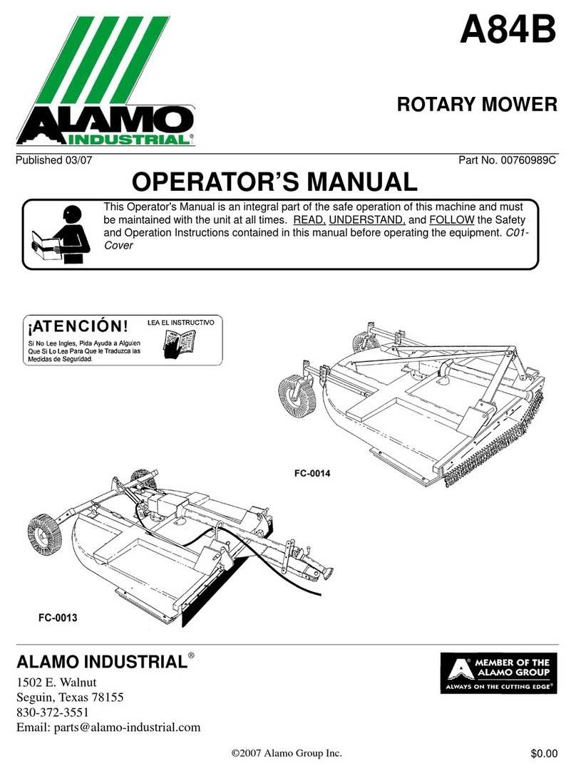 Alamo A84B User manual