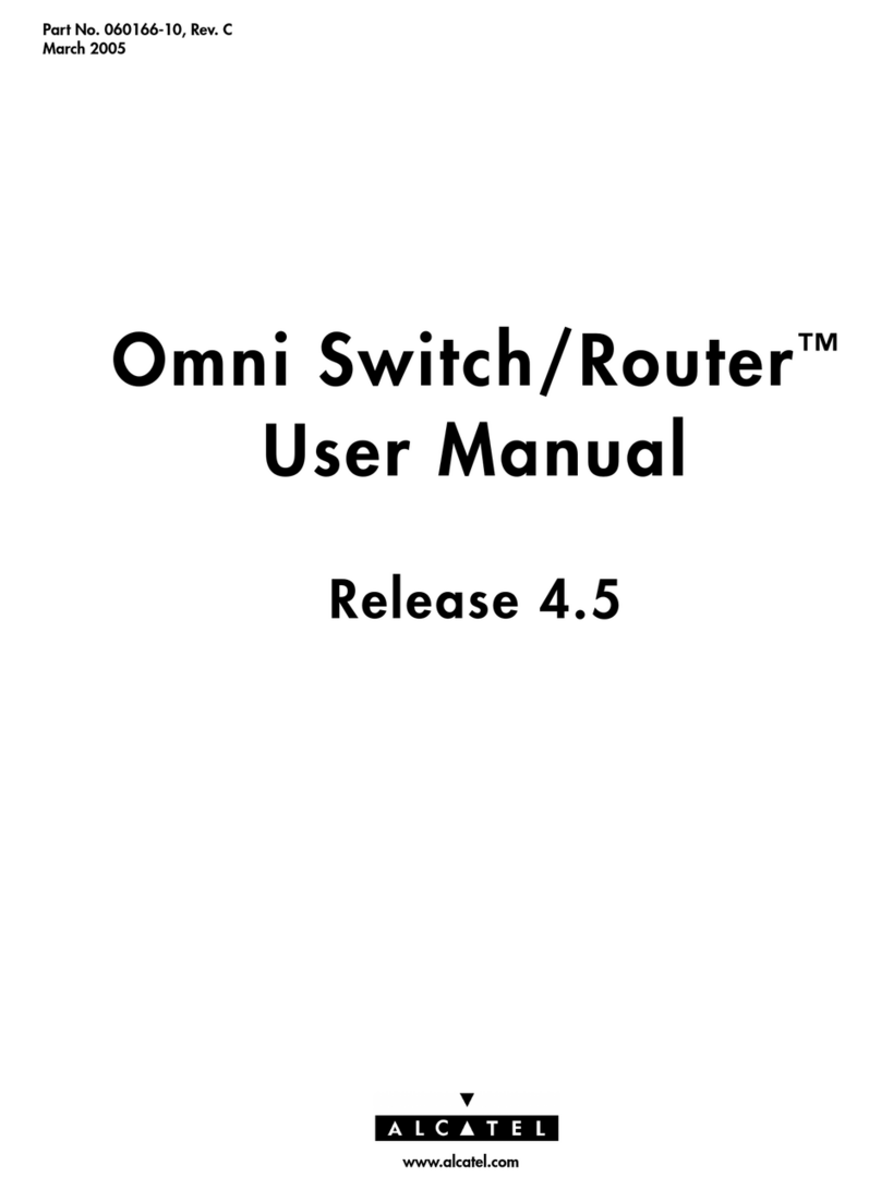 Alcatel Omni Switch/Router User manual
