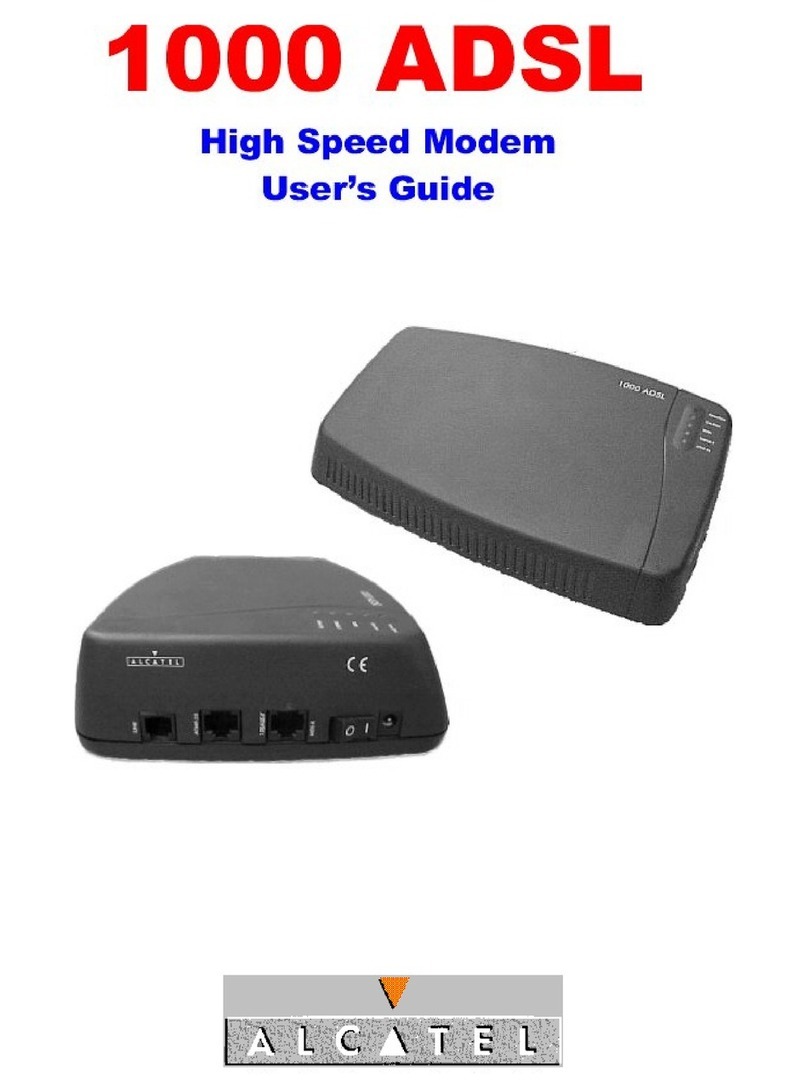 Alcatel 1000 ADSL User manual