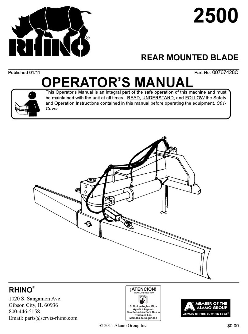 RHINO 2500 Series Operator's manual