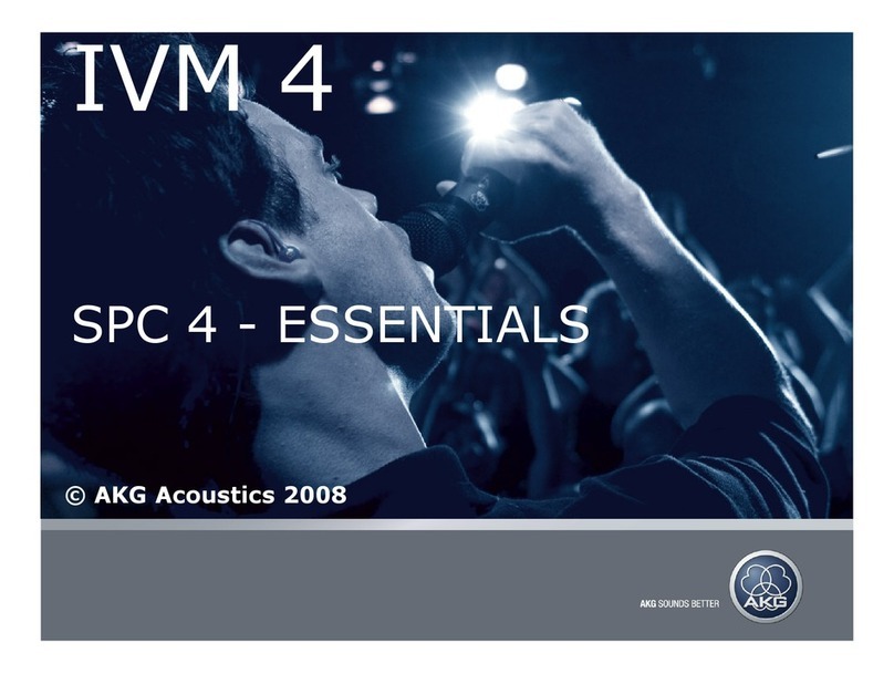 AKG SPC 4 User manual