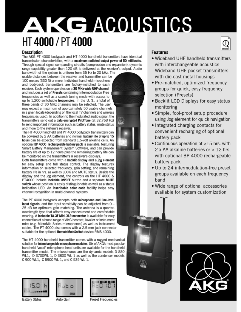 AKG HT 4000 User manual