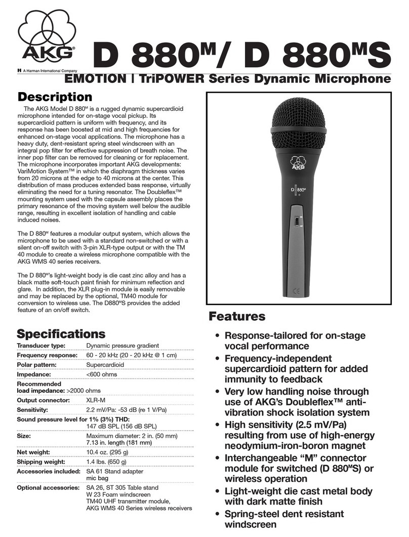 AKG D 880M S Specifications