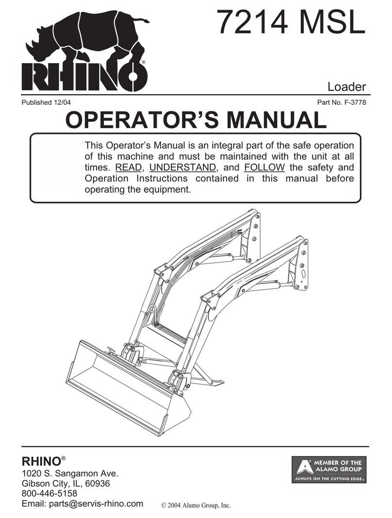RHINO RHINO 7214 MSL Operator's manual