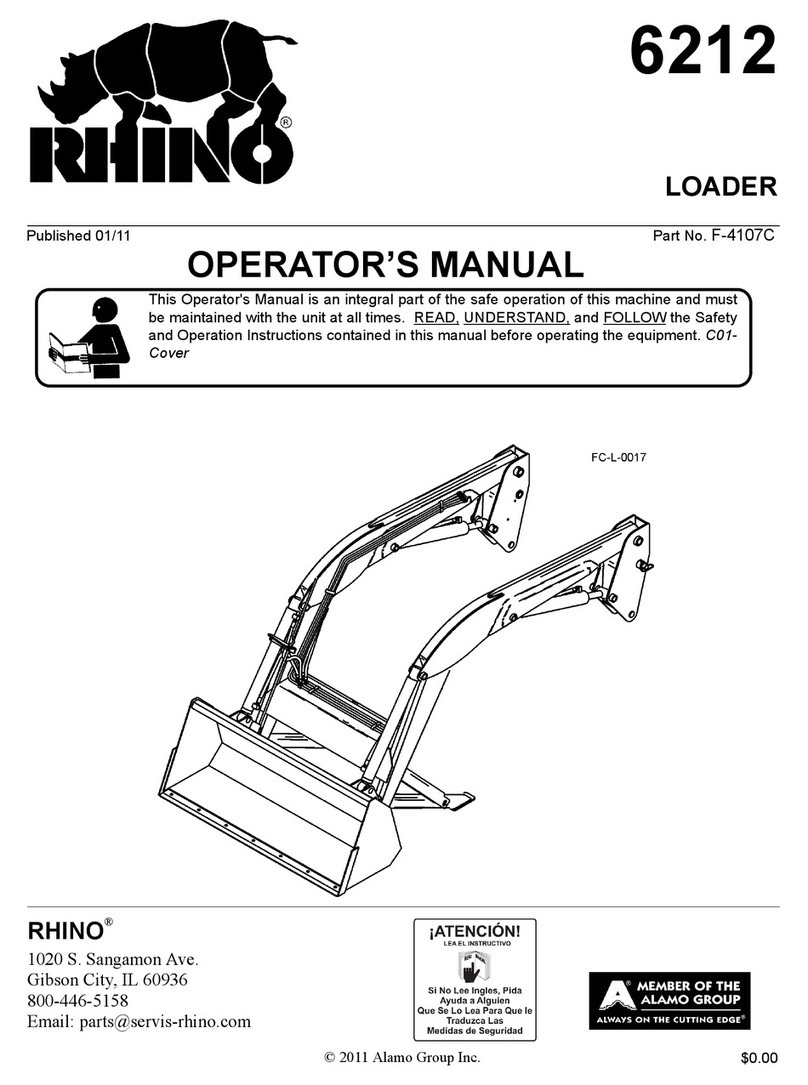RHINO 6212 Operator's manual