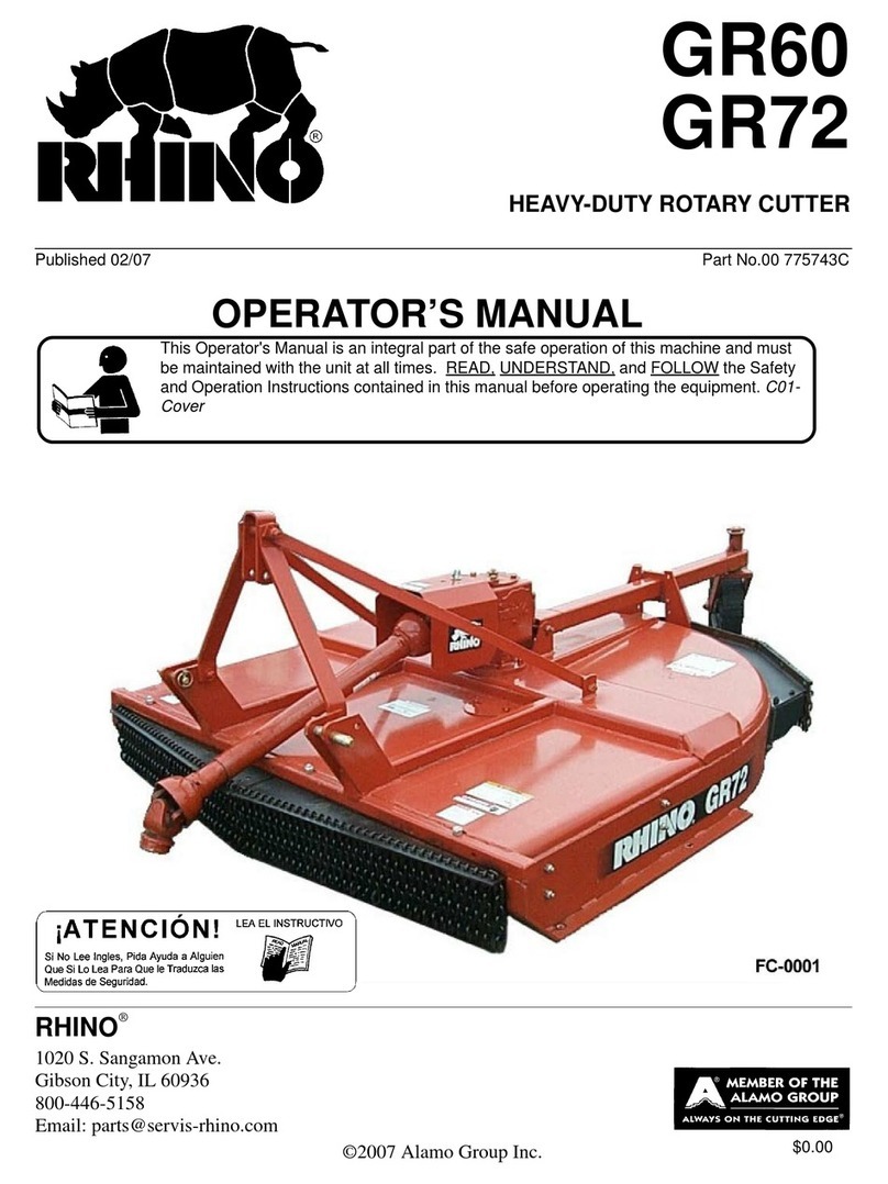 RHINO GR60 Operator's manual