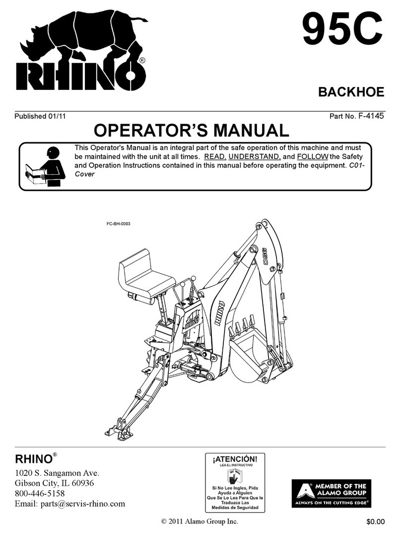 RHINO RHINO 95C Operator's manual