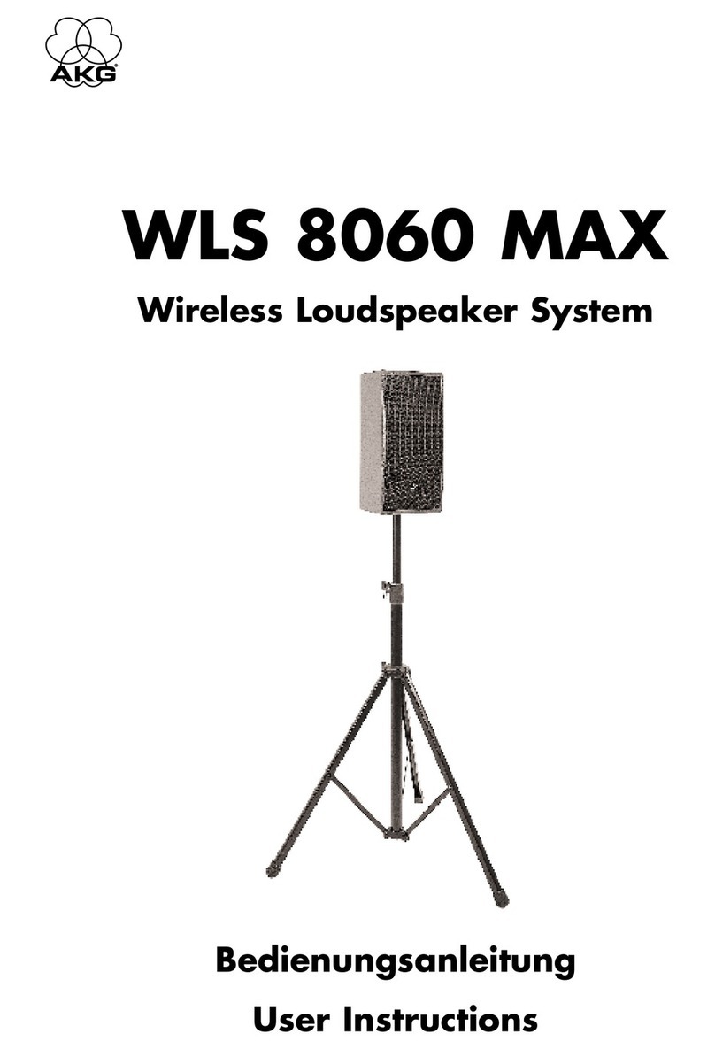 AKG WLS 8060 MAX User instructions
