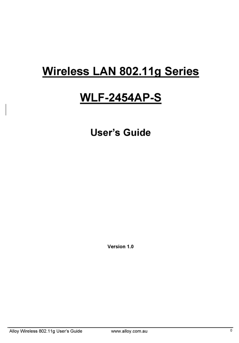Alloy WLF2454AP-S User manual