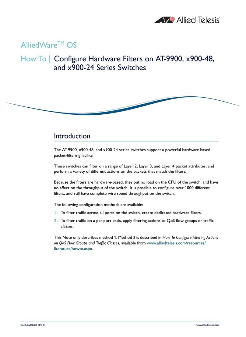 Allied Telesis x900-24 series Instruction and safety manual