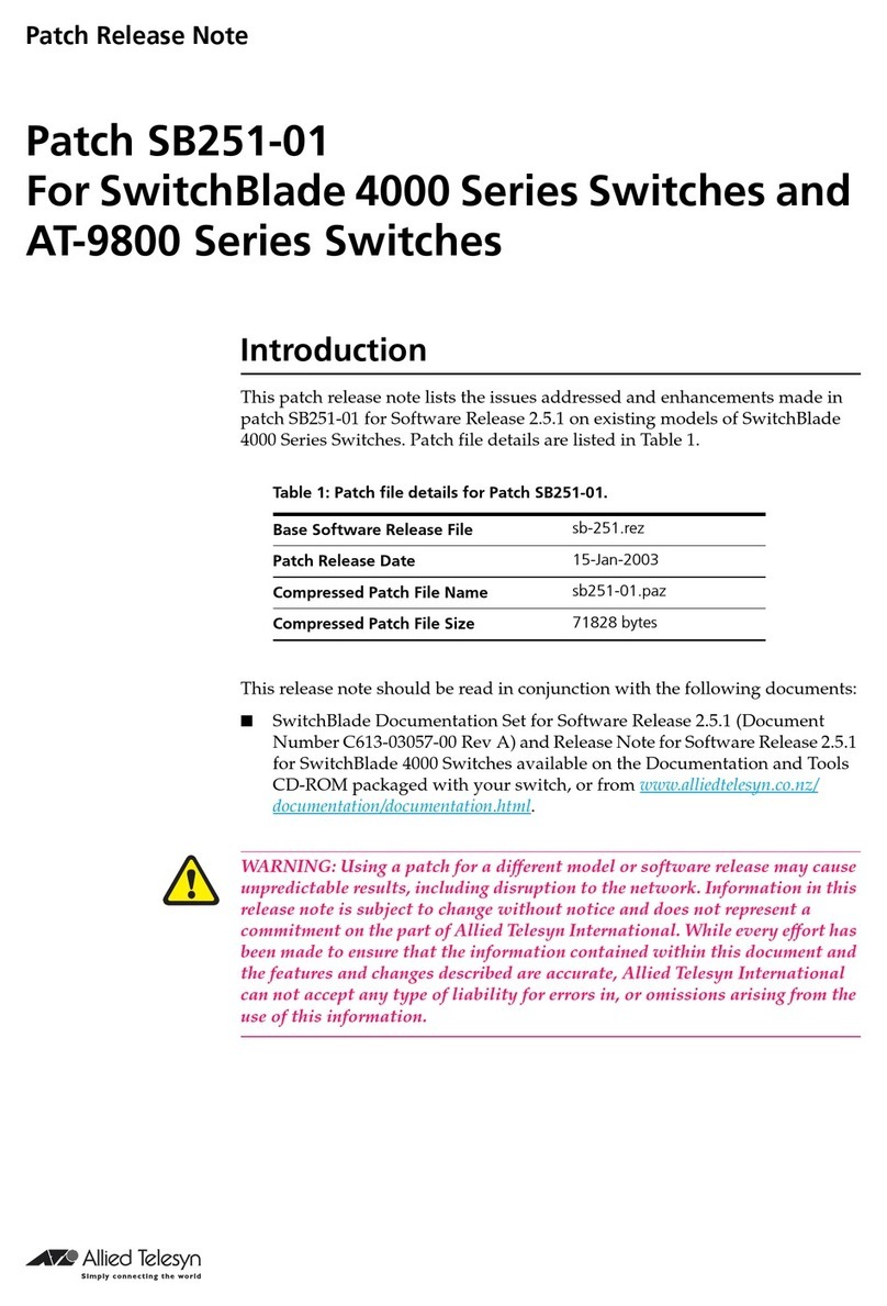 Allied Telesis SB251-01 specification