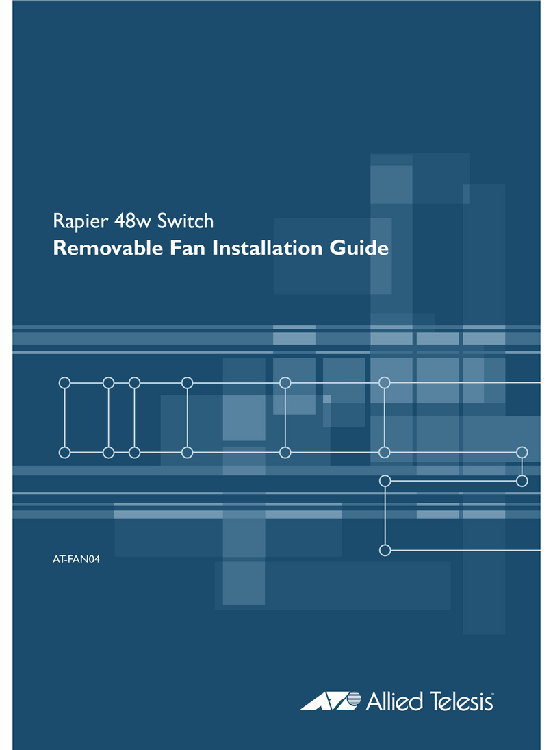 Allied Telesis Rapier 48w Hardware installation guide Allied Telesis Rapier 48w Hardware installation guide