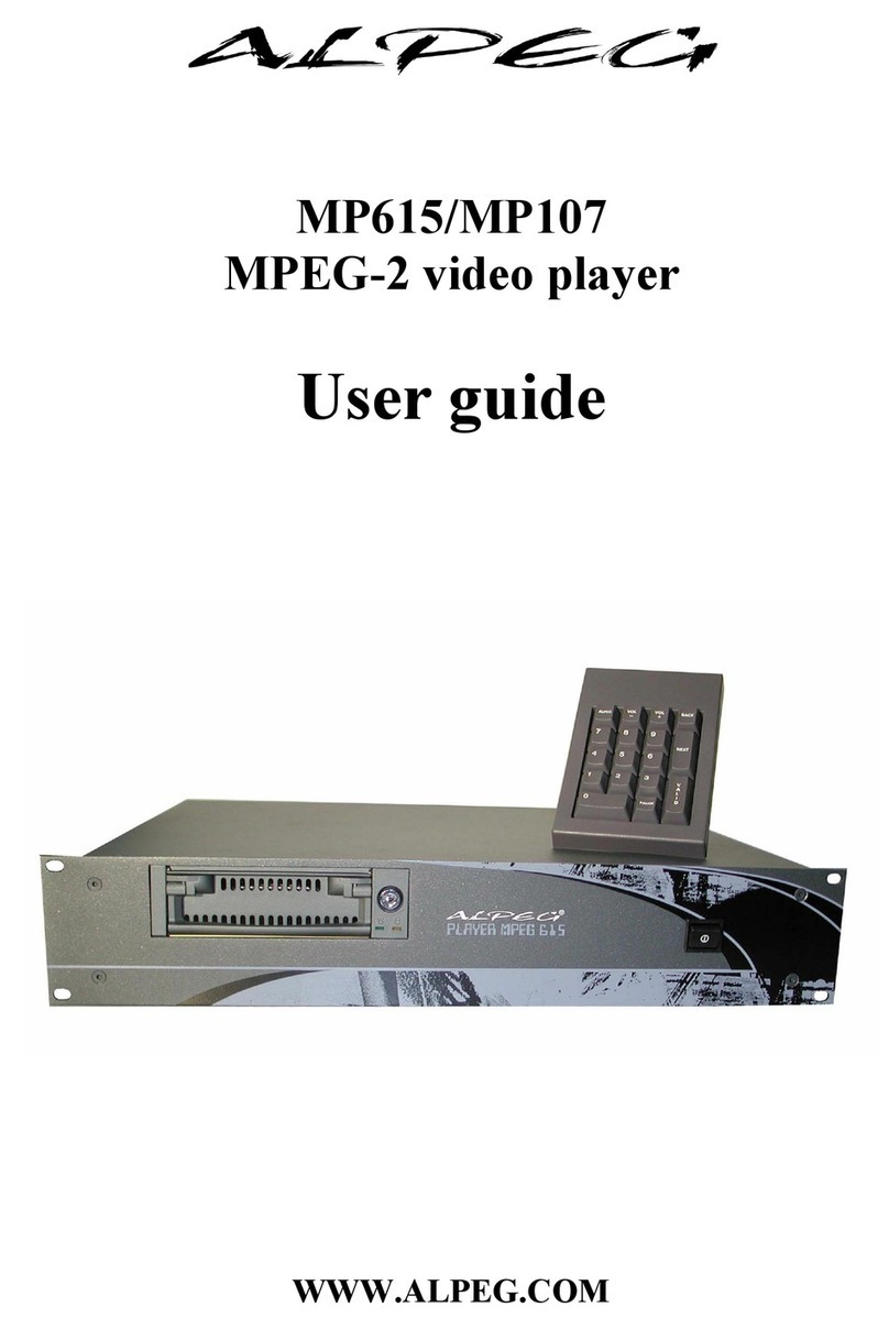 Alpeg MP615/MP107 user guide