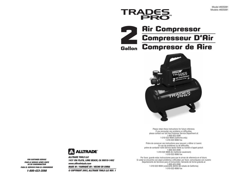 AllTrade Trades Pro 835081 user manual